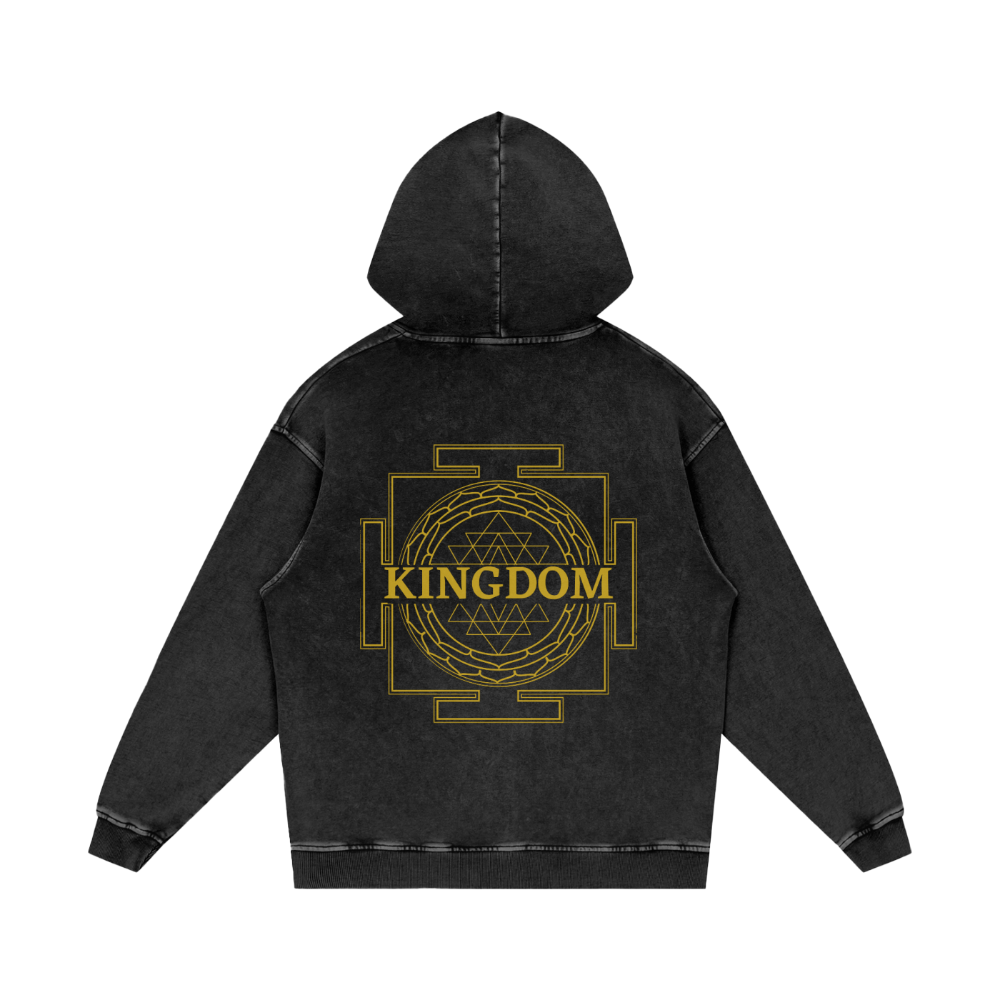 Kingdom Sri Yantra Oversize Hoodie - 100% Organic Cotton