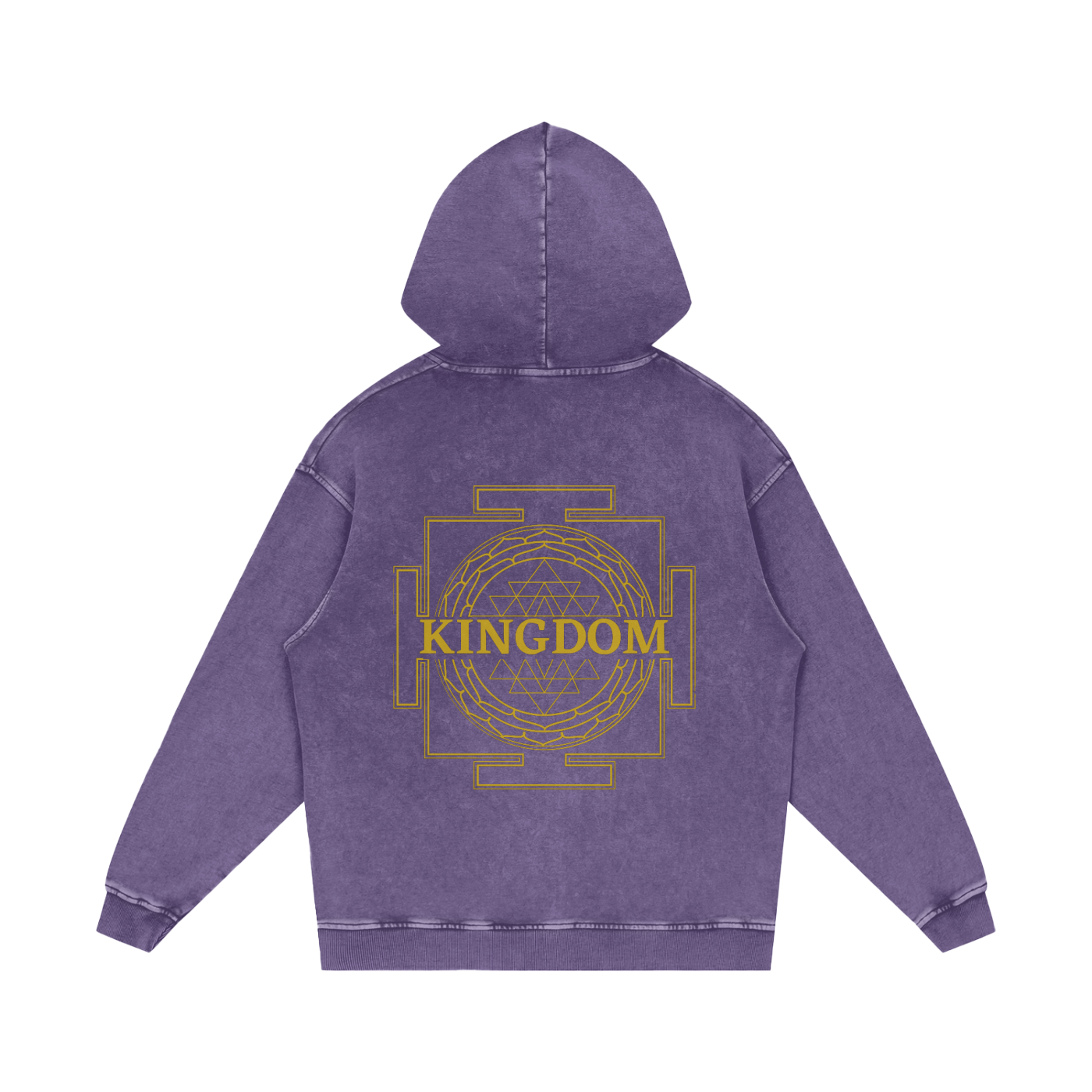 Kingdom Sri Yantra Oversize Hoodie - 100% Organic Cotton