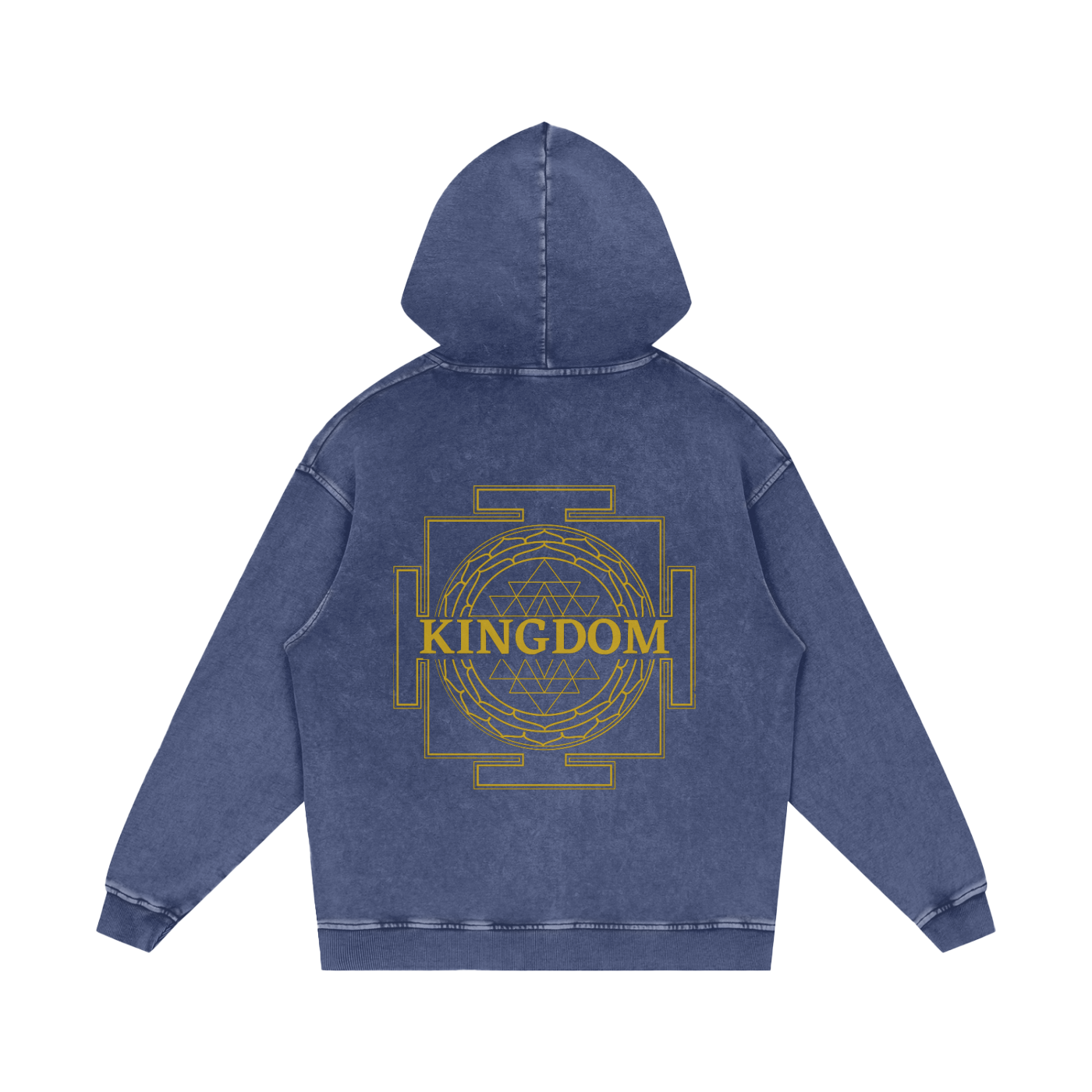 Kingdom Sri Yantra Oversize Hoodie - 100% Organic Cotton