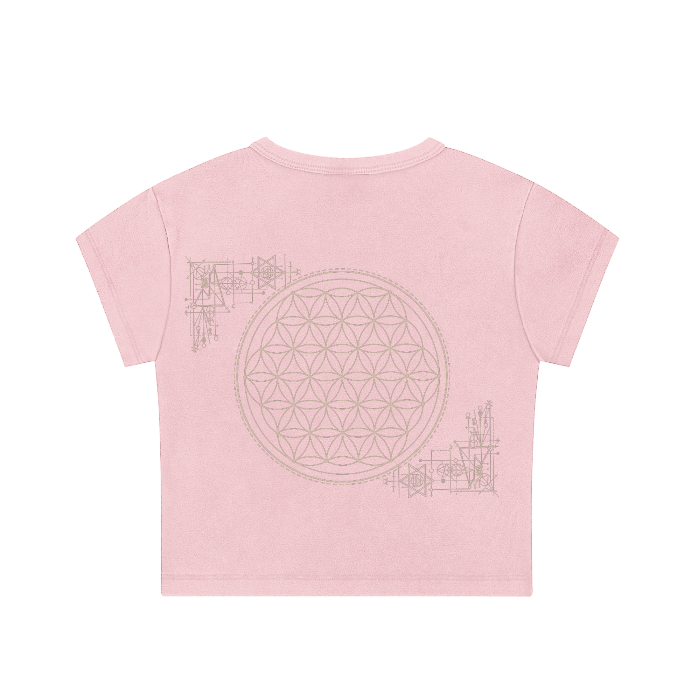 Honeyglyph Flower of Life Coded Croptop - 100% Organic Cotton