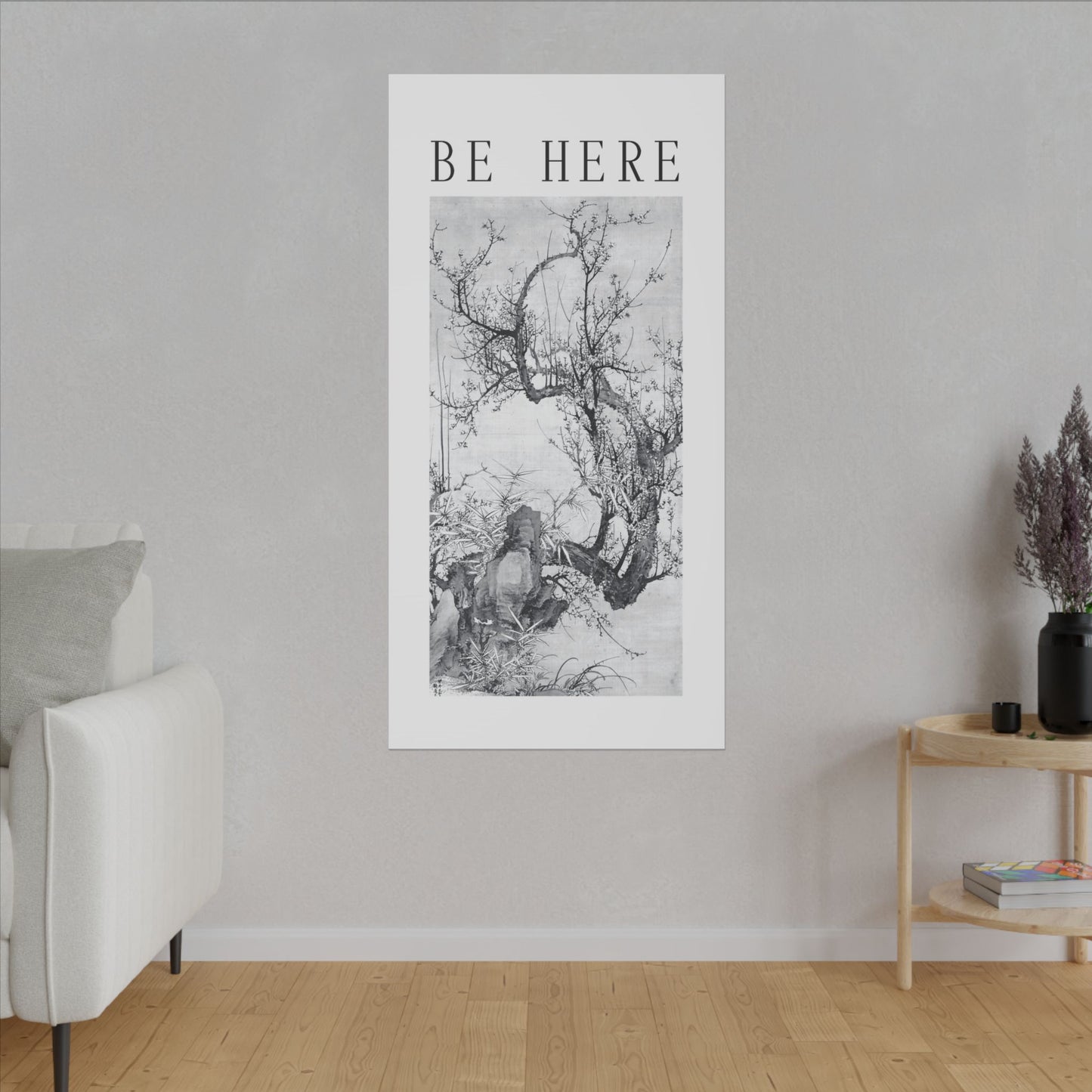 Be Here Matte Canvas, Stretched, 0.75" (Multi-Size)