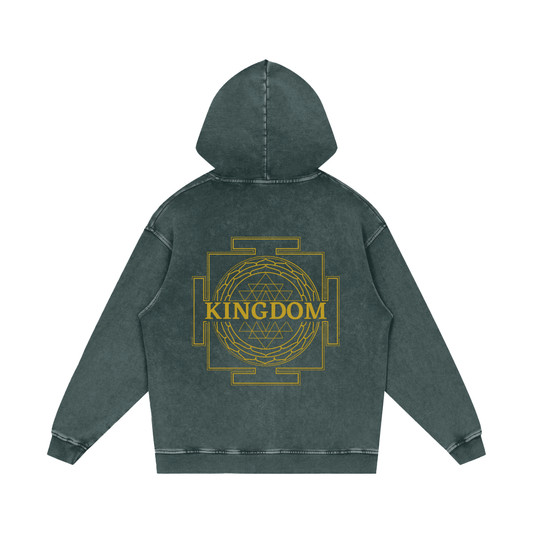 Kingdom Sri Yantra Oversize Hoodie - 100% Organic Cotton