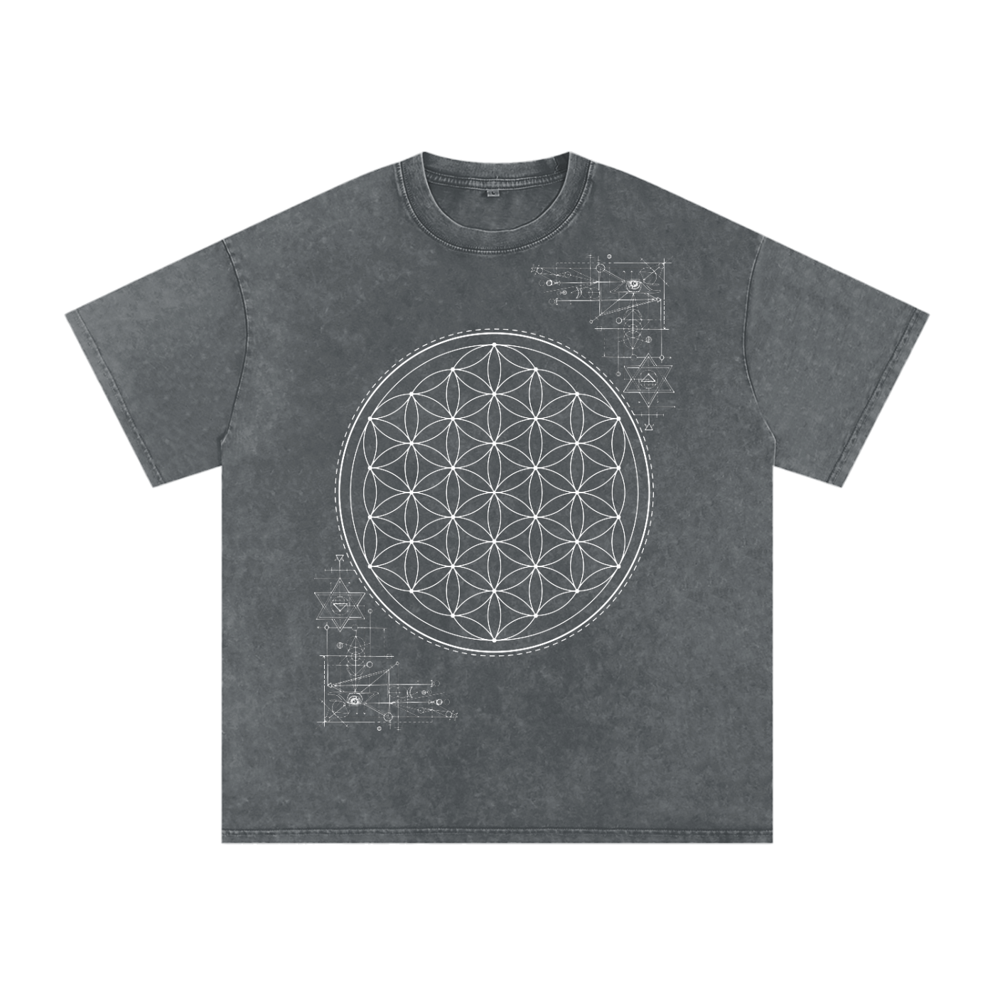 Honeyglyph Flower of Life Coded Tee - 100% Organic Cotton