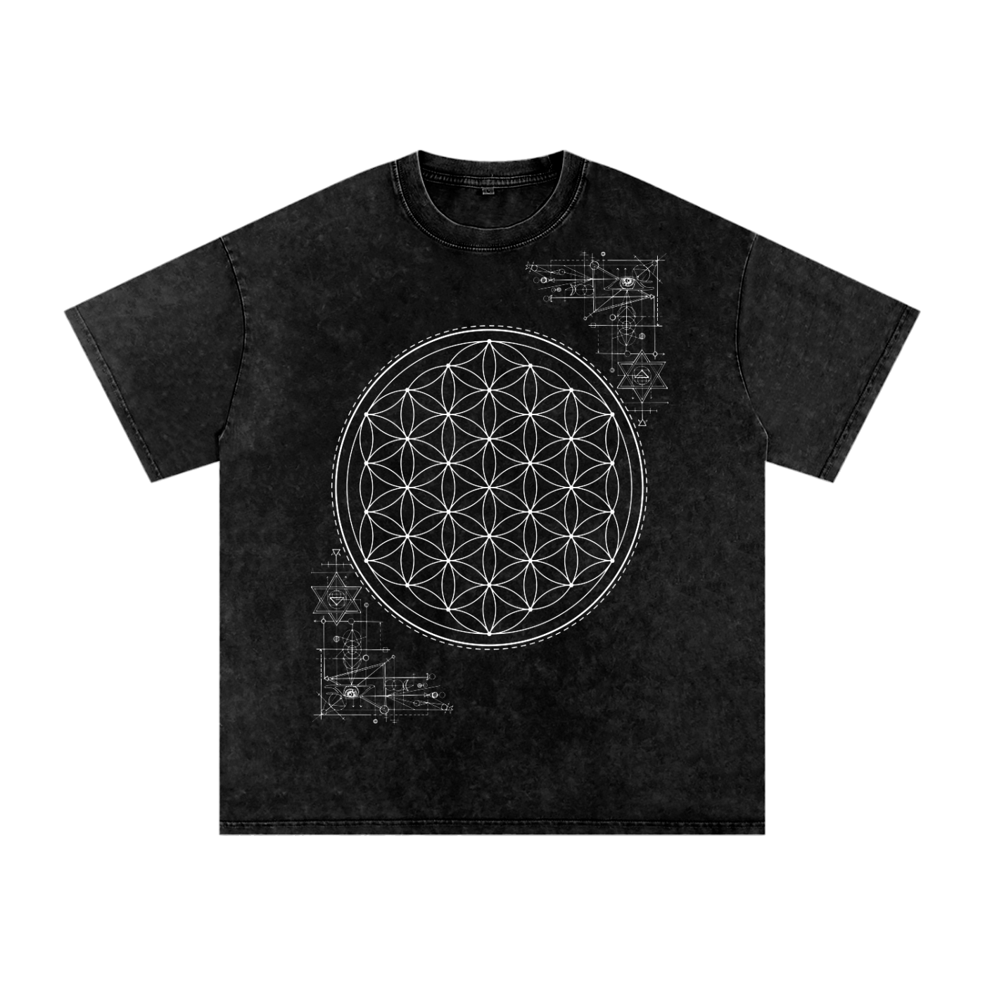 Honeyglyph Flower of Life Coded Tee - 100% Organic Cotton