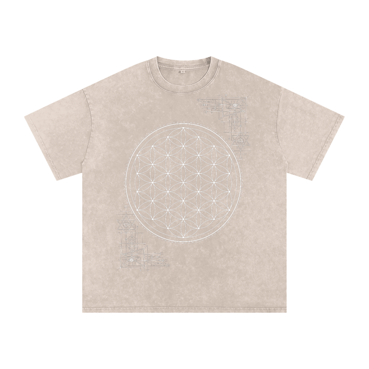 Honeyglyph Flower of Life Coded Tee - 100% Organic Cotton