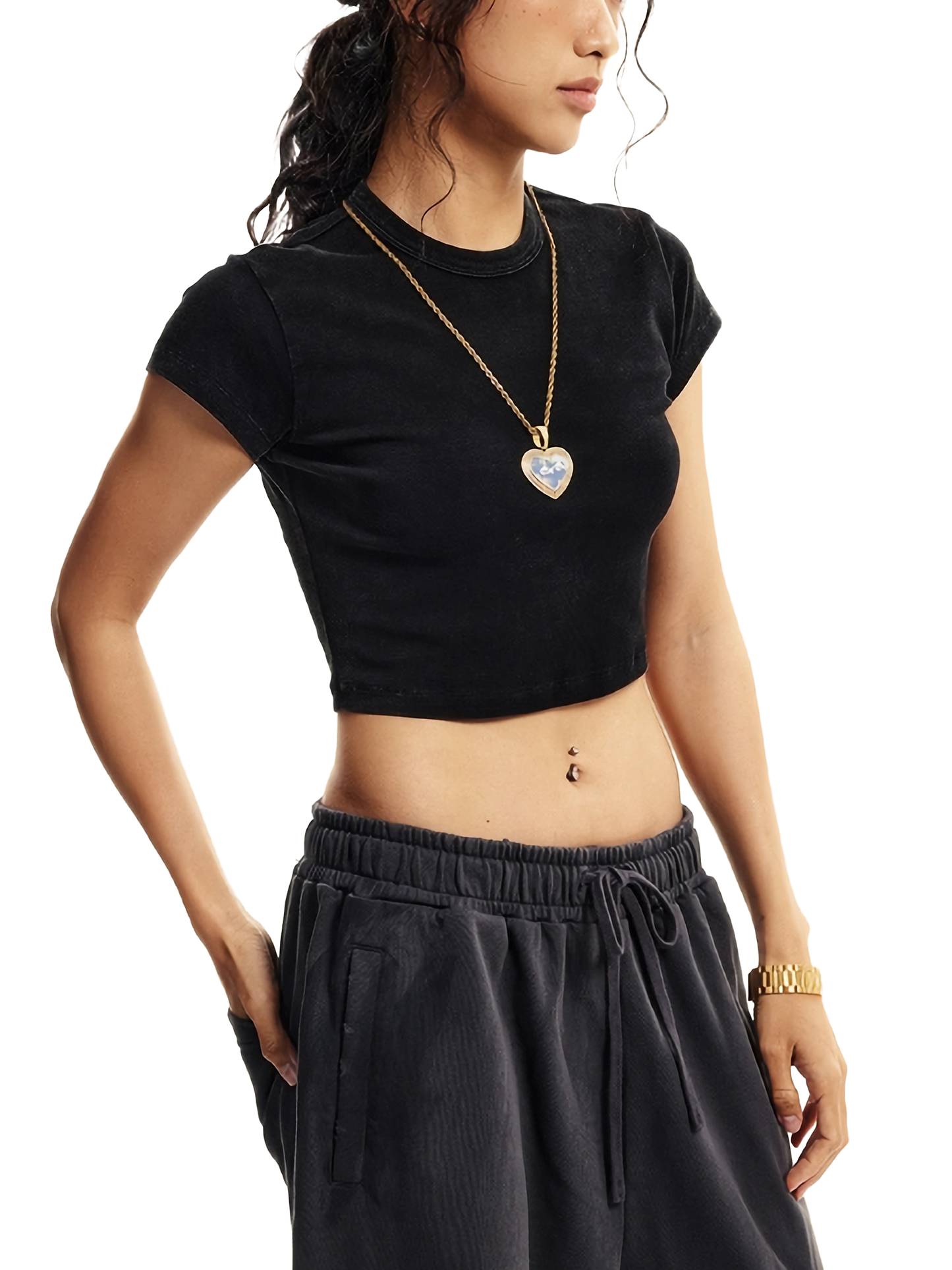 Honeyglyph Flower of Life Coded Croptop - 100% Organic Cotton